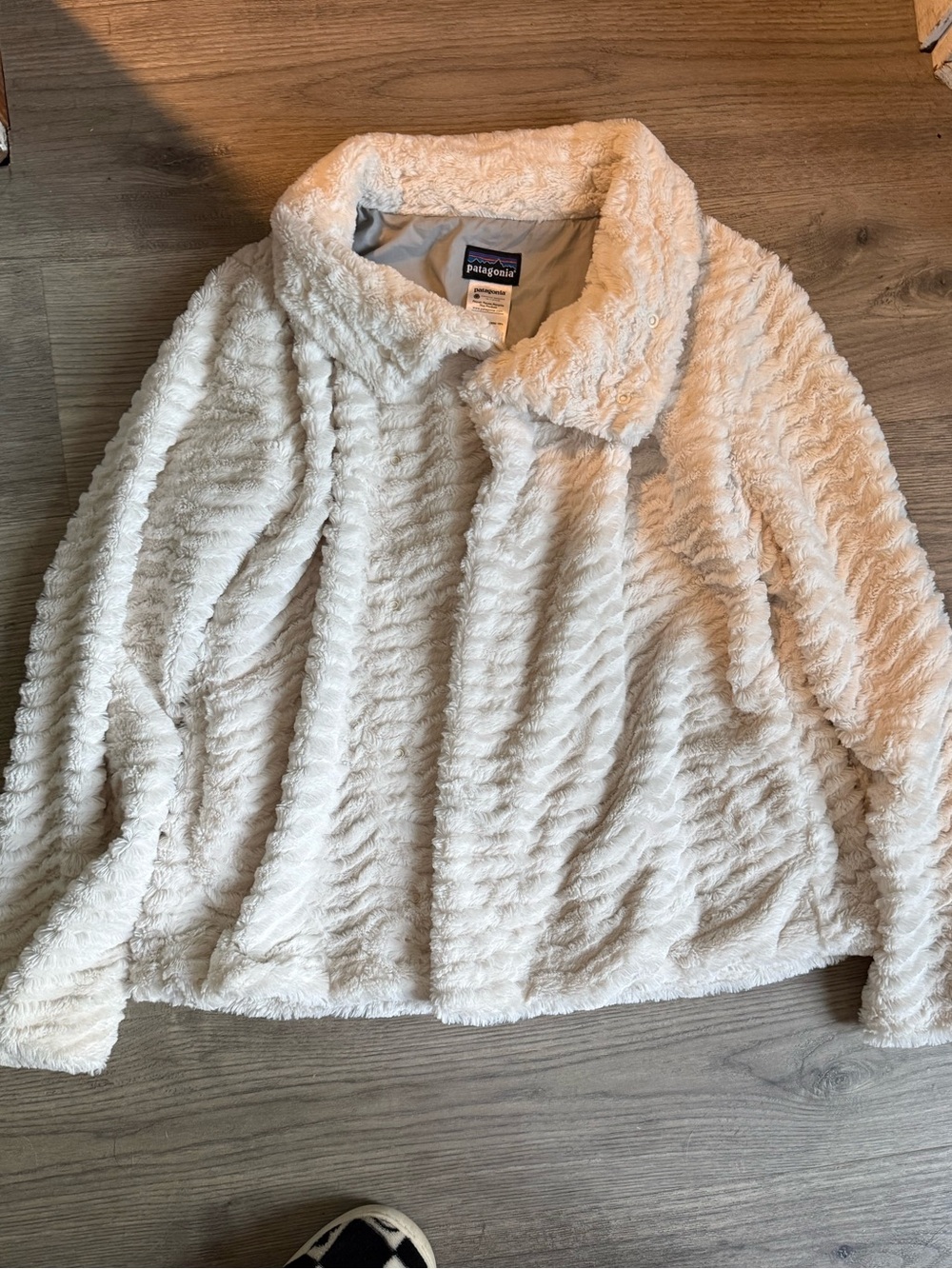 Patagonia Women's Cream Plush Teddy Fleece Jacket